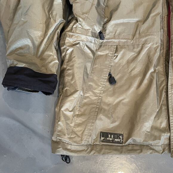 Eddie Bauer EBTek Goretex Jacket Coat Mens M Green Weatherproof Hood Ripstop - Picture 2 of 14